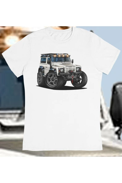 playbackmoda Owersize Offroad Land Rover Defender Tasarım Baskılı Tişört ürün görseli