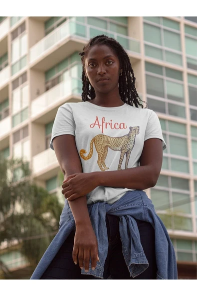 playbackmoda Owersize Tasarım Ülke Şehir Afrika Baskılı Tişört