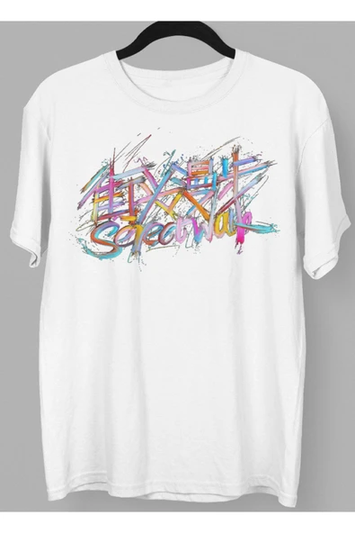 playbackmoda Owersize Japonca Yazı Baskılı Tişört ürün görseli