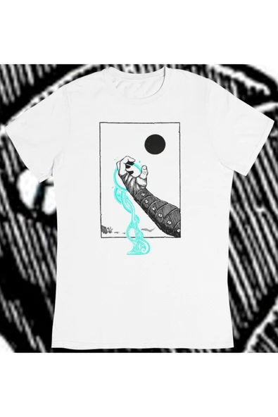 playbackmoda Owersize Illüstrasyon Modern Soyut Tasarım Baskılı Tişört ürün görseli