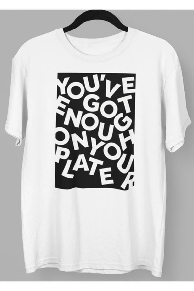 playbackmoda Owersize You Have Got Enough Yazı Baskılı Tişört ürün görseli