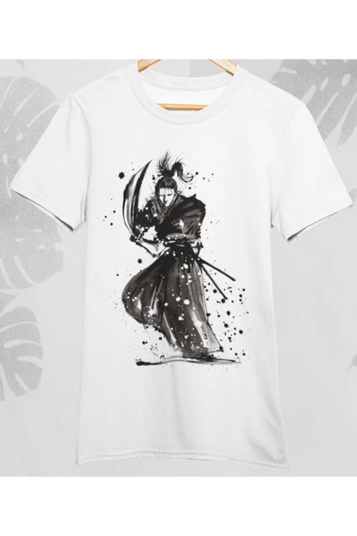 playbackmoda Owersize Tasarım Japon Samuray Baskılı Tişört ürün görseli