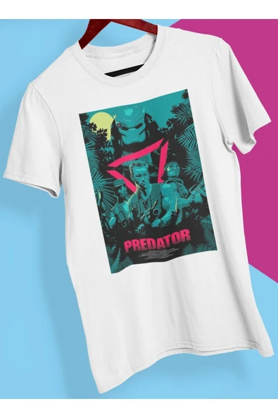 playbackmoda Owersize Film Afiş Predator Tasarım Baskılı Tişört ürün görseli