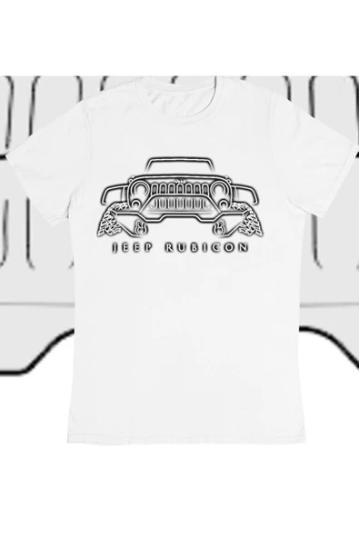 playbackmoda Owersize Offroad Jeep Rubicon Tasarım Baskılı Tişört ürün görseli