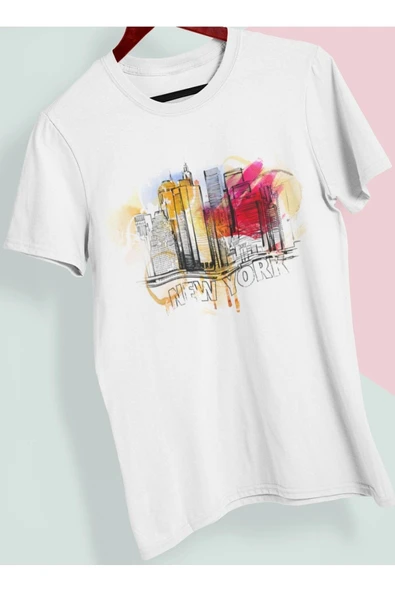 playbackmoda Owersize Tasarım Ülke Şehir Newyork Baskılı Tişört ürün görseli