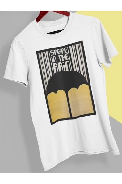 playbackmoda Owersize Film Afiş Sıngıng In The Raıntasarım Baskılı Tişört ürün görseli