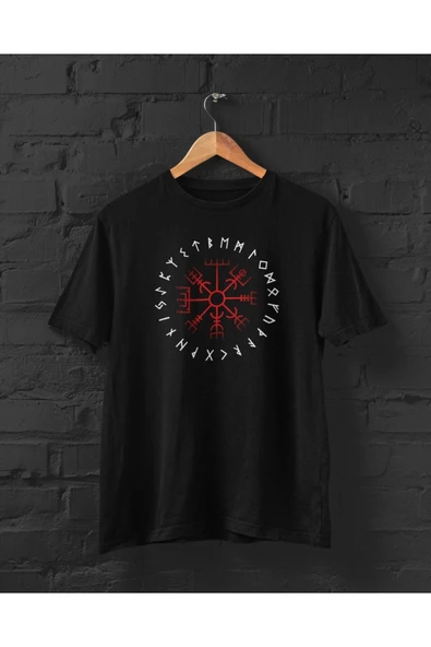 playbackmoda Owersize Viking Pusulası Baskılı Tişört ürün görseli