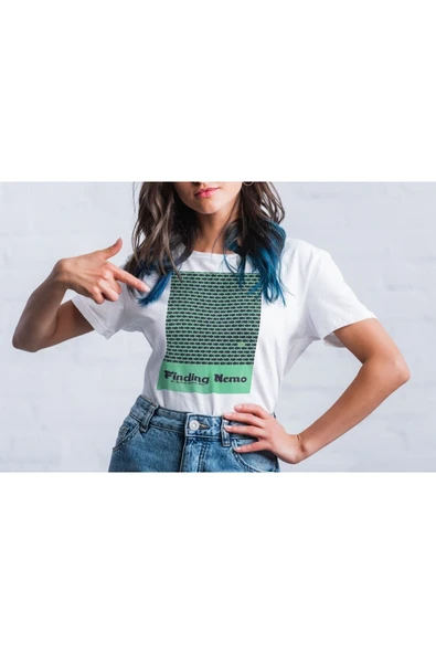 playbackmoda Owersize Kayıp Balık Nemo Tasarım Baskılı Tişört ürün görseli