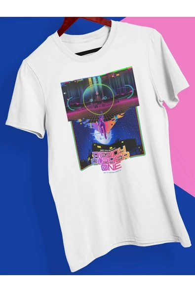 playbackmoda Owersize Film Afiş Ready Player One Tasarım Baskılı Tişört ürün görseli