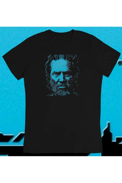 playbackmoda Owersize Illüstrasyon Dijital Adam Tasarım Baskılı Tişört ürün görseli