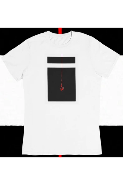 playbackmoda Owersize Illüstrasyon Modern Soyut Tasarım Baskılı Tişört - 1