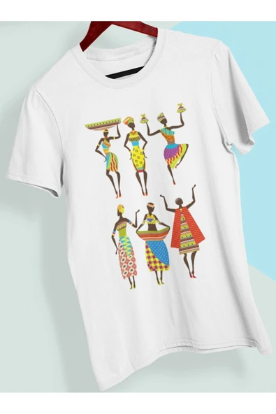 playbackmoda Owersize Tasarım Ülke Şehir Afrika Baskılı Tişört ürün görseli