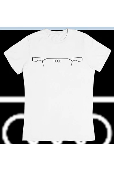 playbackmoda Owersize Audi Silüet Tasarım Baskılı Tişört ürün görseli