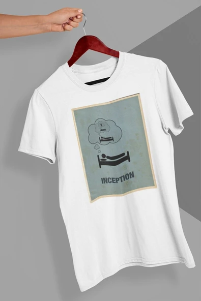 playbackmoda Owersize Film Afiş Inceptıon Tasarım Baskılı Tişört ürün görseli
