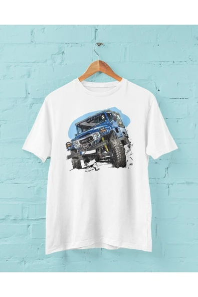 playbackmoda Owersize Tasarım Offroad Toyota Jeep Baskılı Tişört ürün görseli