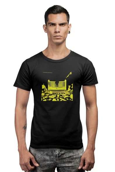 playbackmoda Oversize Albüm Kapakları Metallica 72 Seasons(4) Tasarım Baskılı Oversize Tişört - 2