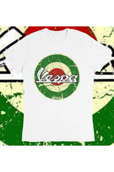 playbackmoda Owersize Vespa Motor Scooter Tasarım Baskılı Tişört ürün görseli