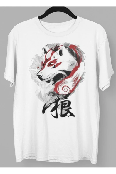 playbackmoda Owersize Japonca Yazı Baskılı Tişört ürün görseli