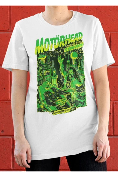 playbackmoda Owersize Müzik Motorhead Tasarım Baskılı Tişört - Resim 2