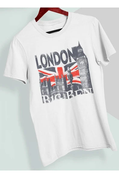 playbackmoda Owersize Tasarım Ülke Şehir London Baskılı Tişört ürün görseli