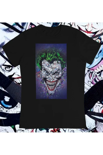 playbackmoda Owersize Illüstrasyon Joker Tasarım Baskılı Tişört ürün görseli