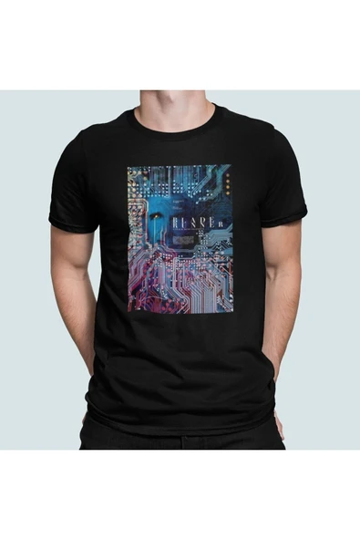playbackmoda Owersize Film Afiş Blade Runer Tasarım Baskılı Tişört - Resim 2