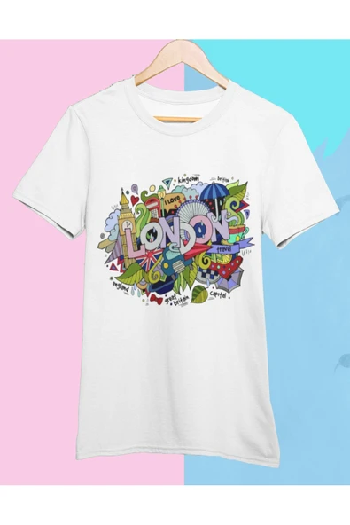 playbackmoda Owersize Tasarım Ülke Şehir London Baskılı Tişört ürün görseli