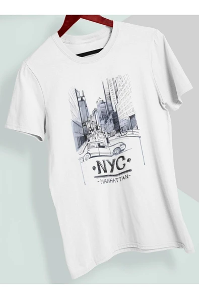 playbackmoda Owersize Tasarım Ülke Şehir Newyork Baskılı Tişört ürün görseli