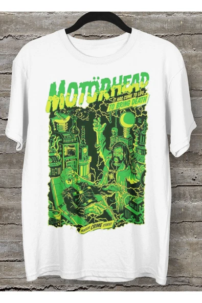 playbackmoda Owersize Müzik Motorhead Tasarım Baskılı Tişört ürün görseli