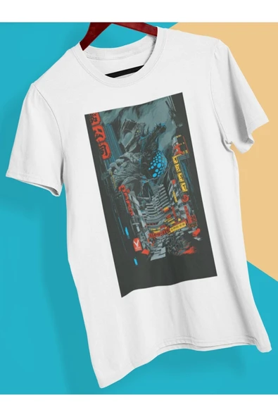 playbackmoda Owersize Film Afiş Pacıfıc Rım Tasarım Baskılı Tişört ürün görseli