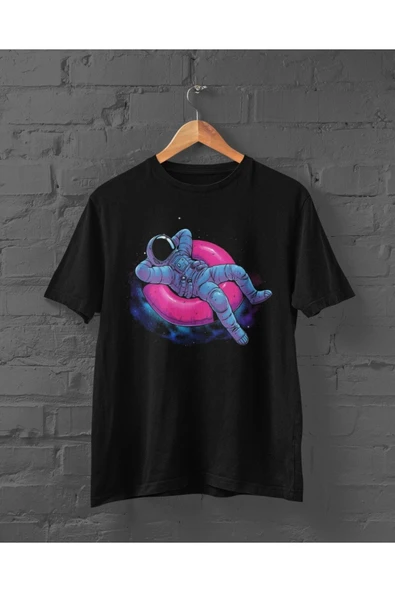 playbackmoda Owersize Tasarım Uzay Uzaylı Astronot Baskılı Tişört ürün görseli