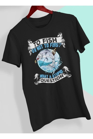 playbackmoda Owersize Tasarım Balık Balıkçılık Baskılı Tişört ürün görseli