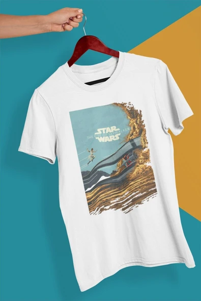 playbackmoda Owersize Film Afiş Star Wars Tasarım Baskılı Tişört ürün görseli