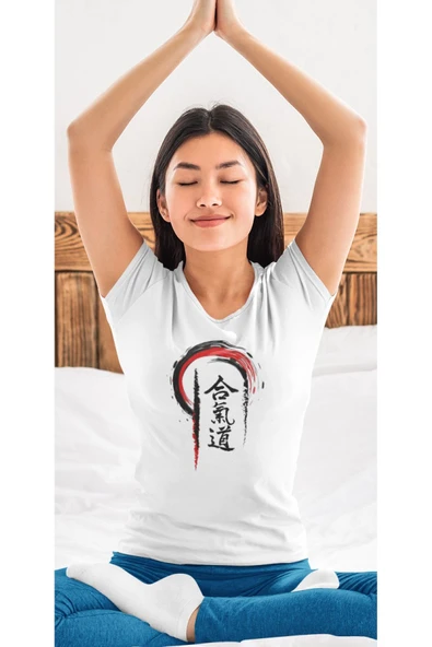 playbackmoda Owersize Japonca Yazı Baskılı Tişört - Resim 2