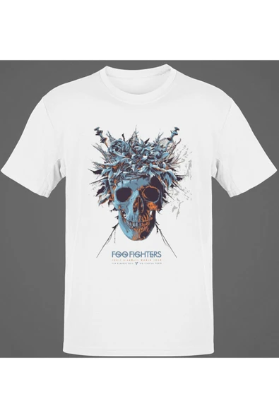 playbackmoda Owersize Ilustrasyon Kurukafa Tasarım Baskılı Tişört ürün görseli