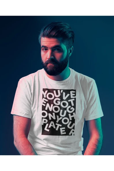 playbackmoda Owersize You Have Got Enough Yazı Baskılı Tişört - Resim 2