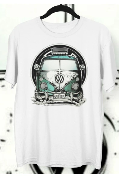 playbackmoda Owersize Volkswagen T1 Summer Travel Tasarım Baskılı Tişört ürün görseli