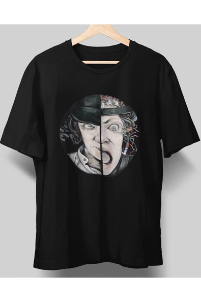 playbackmoda Owersize Tasarım Rock Poster Clock Work Baskılı Tişört ürün görseli