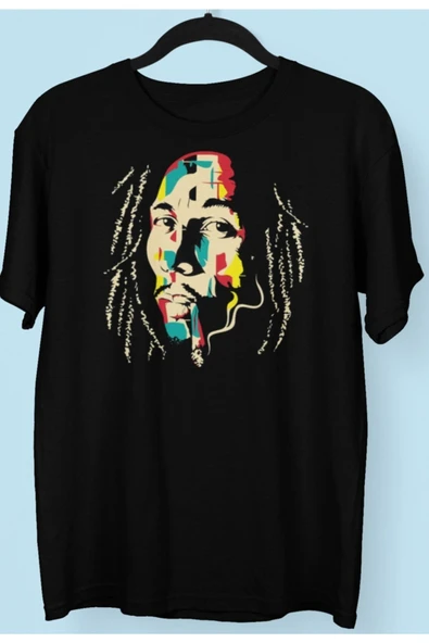 playbackmoda Owersize Müzik Bob Marley Tasarım Baskılı Tişört ürün görseli