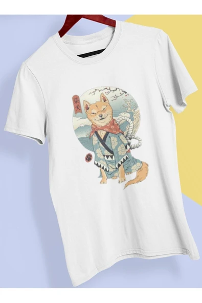 playbackmoda Owersize Tasarım Japon Kimonolu Kedi Baskılı Tişört ürün görseli