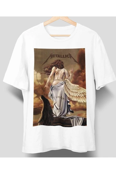 playbackmoda Owersize Tasarım Rock Poster Metallica Baskılı Tişört ürün görseli