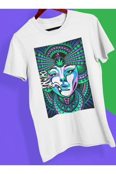 playbackmoda Owersize Tasarım Ilustrasyon Kadın Baskılı Tişört ürün görseli
