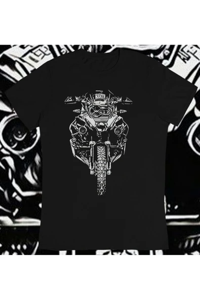 playbackmoda Owersize Bmw Motosiklet Tasarım Baskılı Tişört ürün görseli