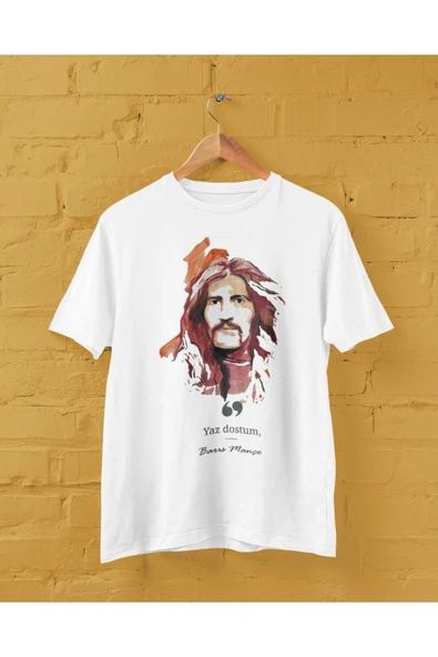 playbackmoda Owersize Tasarım Rock Poster Barış Manço Baskılı Tişört ürün görseli