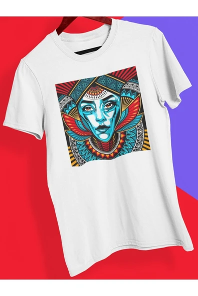 playbackmoda Owersize Tasarım Ilustrasyon Kadın Baskılı Tişört ürün görseli