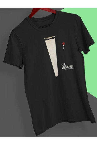 playbackmoda Owersize Film Afiş The Godfather Tasarım Baskılı Tişört ürün görseli