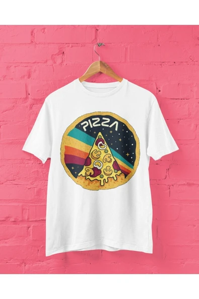playbackmoda Owersize Tasarım Uzay Nasa-pizza Baskılı Tişört ürün görseli