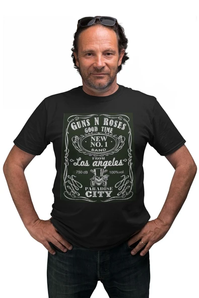 playbackmoda Oversize Rock Gurup Guns&roses Jd Tasarım Baskılı Oversize Tişört ürün görseli