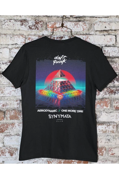 playbackmoda Owersize Müzik Gurup Deft Punk Tasarım Baskılı Tişört ürün görseli