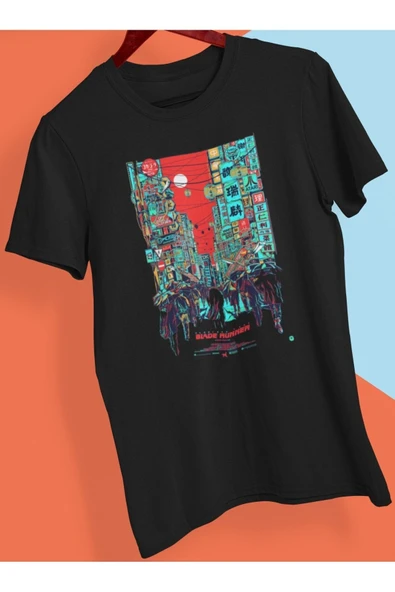 playbackmoda Owersize Film Afiş Blade Runner Tasarım Baskılı Tişört ürün görseli